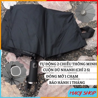 Ô dù đóng mở tự động 2 chiều 10 nan chống tia uv ô dù đi mưa che nắng