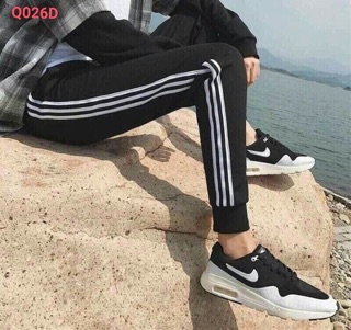 Quần thun nỉ 3 sọc