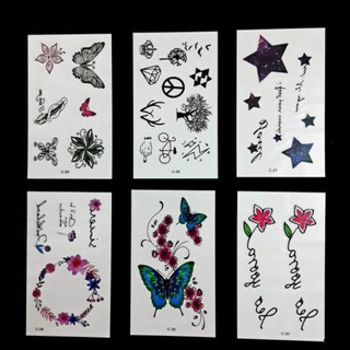 (Được chọn mẫu)C2 Hình xăm nước hình xăm dán tatoo mini stickers phong cách Hàn Quốc cá tính dễ thương cute giá rẻ
