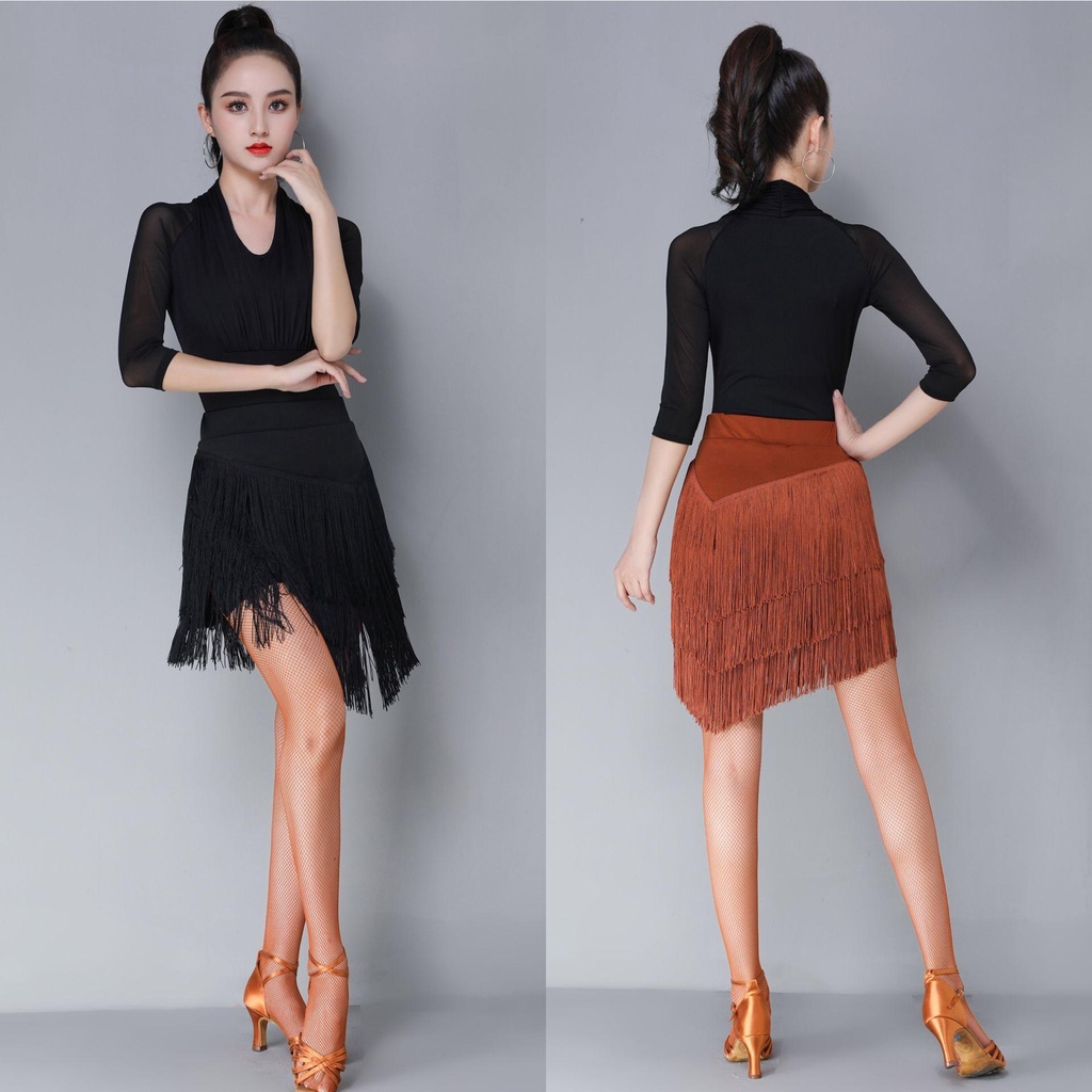 Chân Váy Tua Rua Khiêu Vũ Latin Mới Cho Nữ Samba