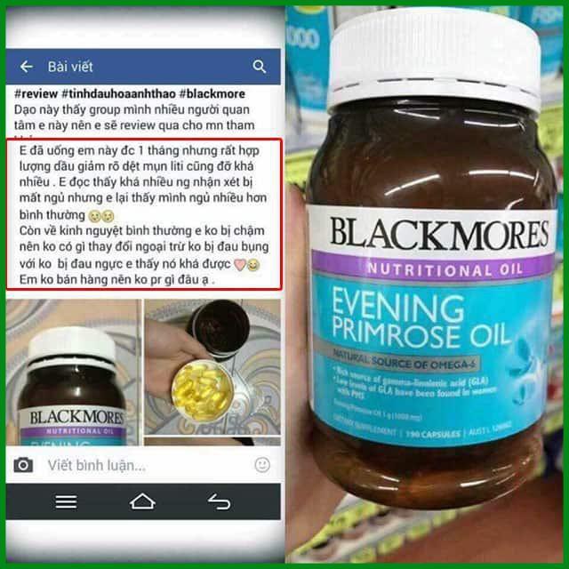 Tinh dầu hoa anh thảo Blackmores 190 viên của ÚC - Điều hòa nội tiết, tăng thụ thai, đẹp da | Thế Giới Skin Care