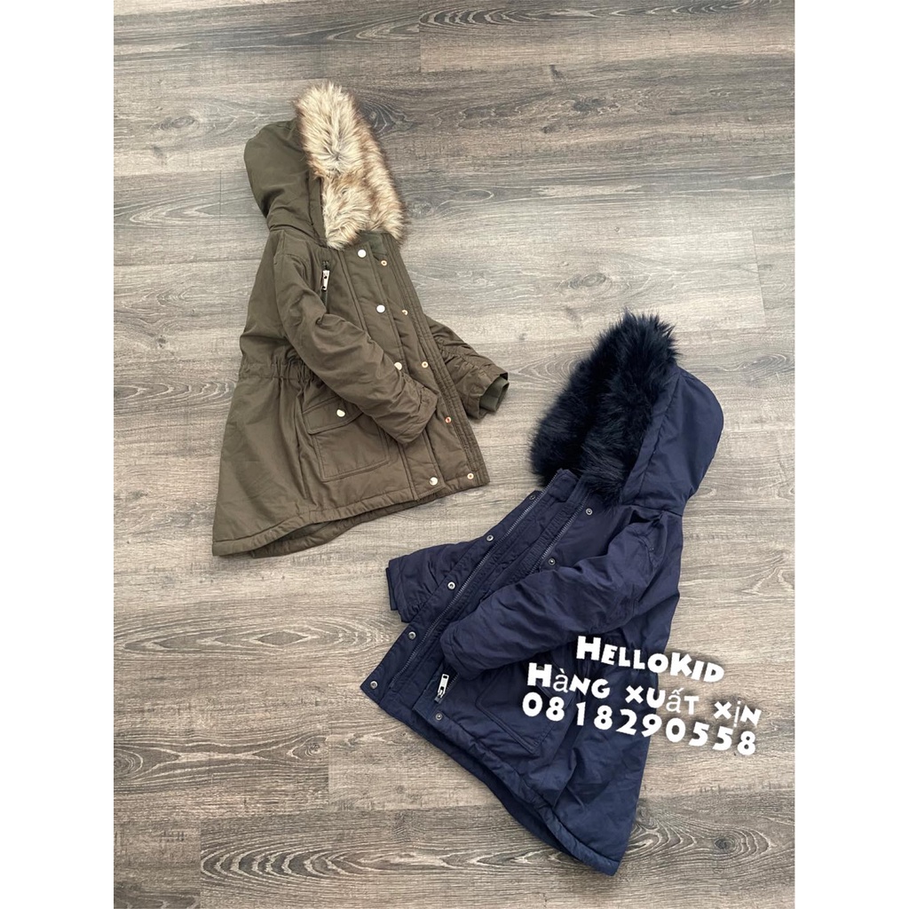 A468 - Áo khoác parka MS mũ lông bé gái