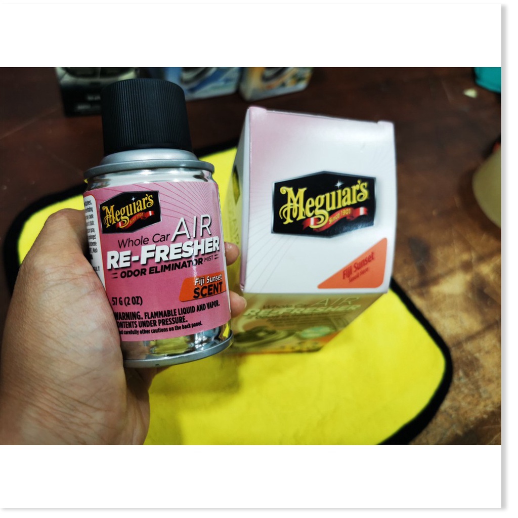 [HCM] Xịt Khử Mùi Diệt Khuẩn Nội Thất Xe Meguiar's Hương Fiji nhiệt đới Air Refresher G201502 Tặng Khăn .Uy Tín - Chất L