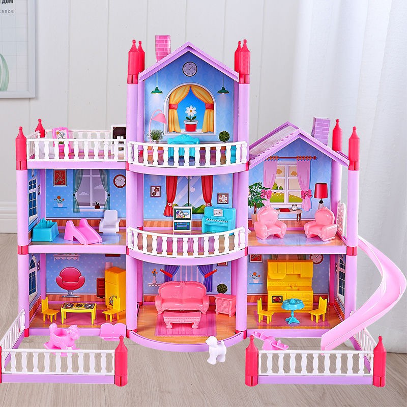 Nhà Búp Bê Cỡ Lớn Búp bê barbie Kích thước 60-70 cm Blockbuilding