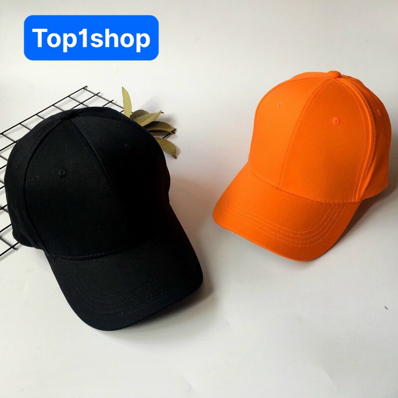 Mũ Lưỡi Trai,Nón kết nam nữ trơn nhiều màu có dán tăng giảm phía sau DỄ ĐỘI