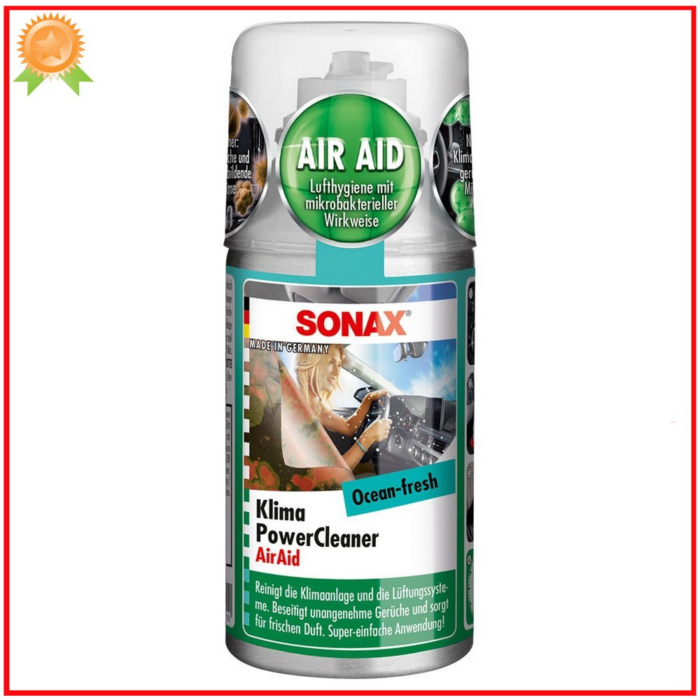 Khử mùi điều hòa xe hơi Sonax Car AC cleaner Ocean-fresh