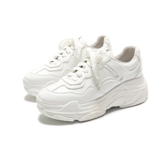 Sneaker trắng độn đế