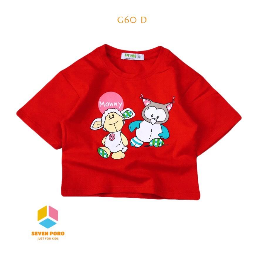 Áo Thun Form Lửng Bé Gái G60 Size 25-40kg - G&K Kids - SevenPoro