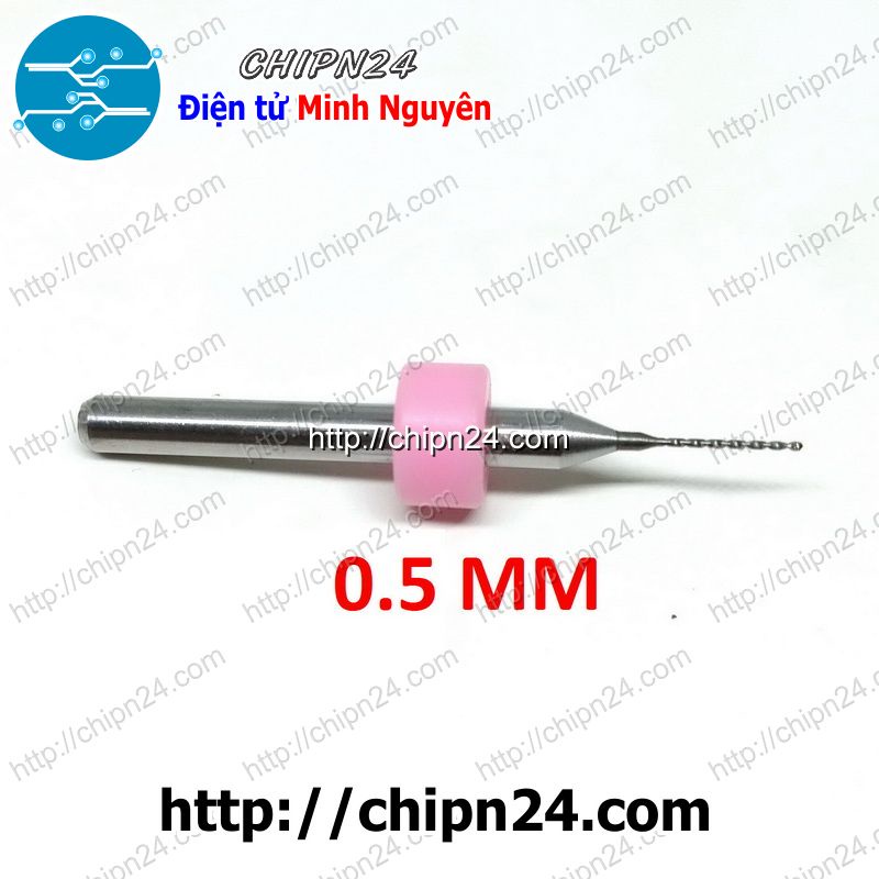 [2 CÂY] Mũi khoan mạch in CNC 0.5mm (Mạch điện tử, PCB)