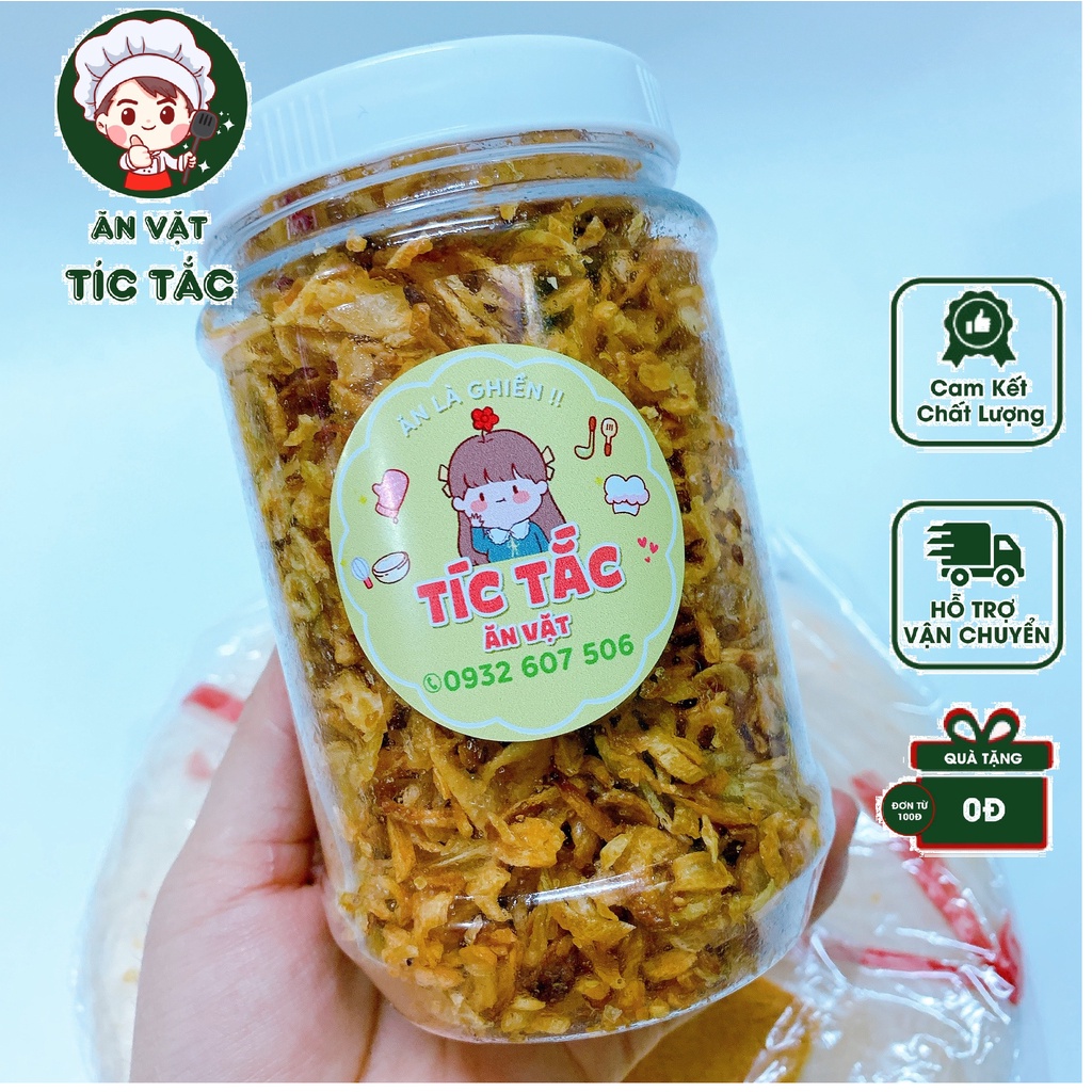 100G Hành Phi Nhà Làm Loại Ngon Nhất Siêu Thơm Giòn Không Trộn Bột Dùng Chung Bánh Tráng