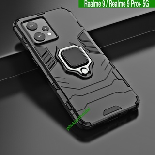 Ốp lưng Realme 9 4G / Realme 9 Pro Plus Iron Man Iring chống sốc kiêm nhẫn hút ô tô