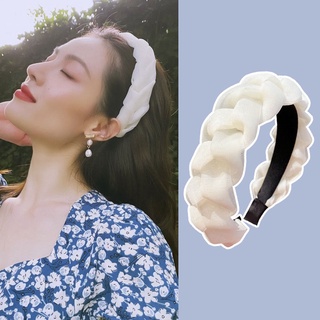Cài tóc vải lưới bản rộng dễ thương thời trang
