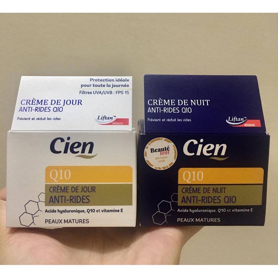 (Có bill) Kem dưỡng Cien Q10 chống lão hoá (ngày / đêm) 50ml