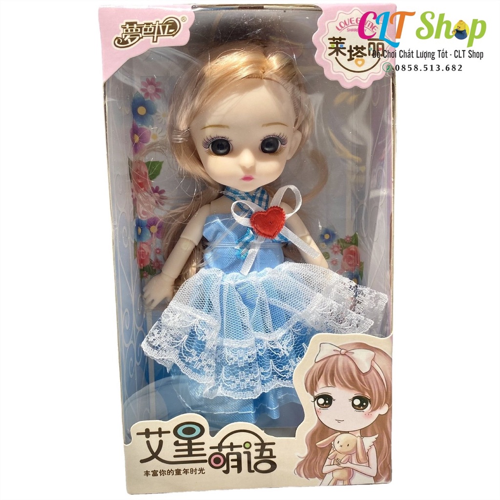 Đồ chơi búp bê hộp 6 búp bê Barbie xinh xắn làm quà tặng bé gái