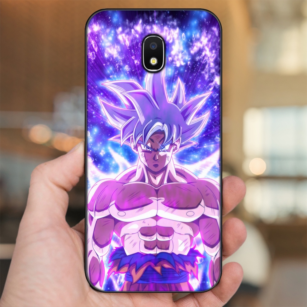 Ốp lưng Samsung J3 Pro, J5 2017, J5 Pro, J7 Pro viền đen in hình Goku Dragon Ball