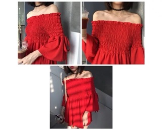 Áo đen chun trễ vai cực yêu 💋