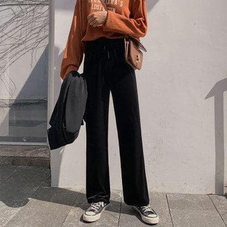 Quần dài ống suông rộng nữ UNNIE  culottes lưng cao ulzzang ( HÌNH THẬT CỦA KHÁCH )