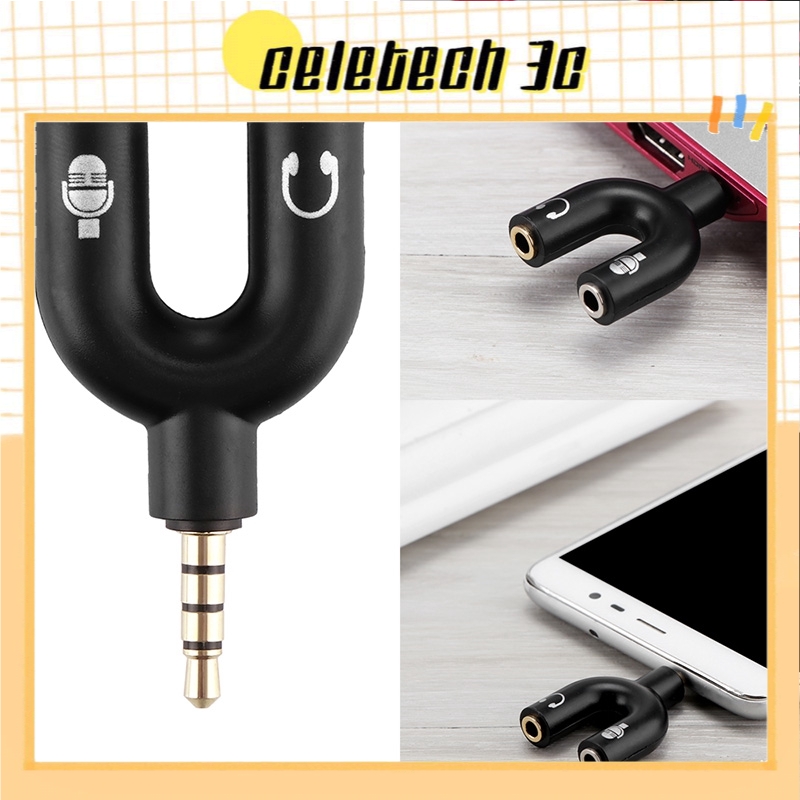 Đầu chia jack tai nghe 3.5mm tiện dụng
