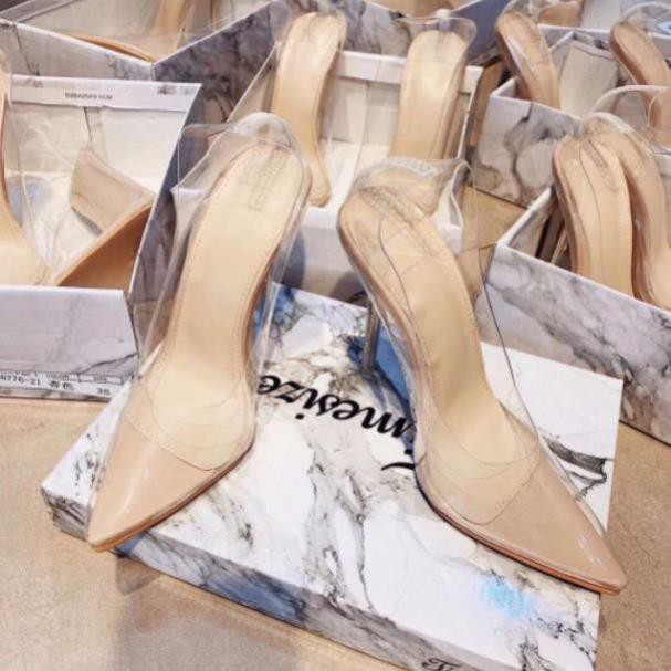 (Có sẵnH) Giày cao gót mica êm chân gót 10p fullbox