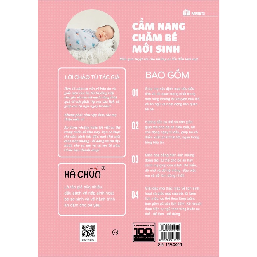 Sách - Cẩm Nang Chăm Sóc Bé Sơ Sinh