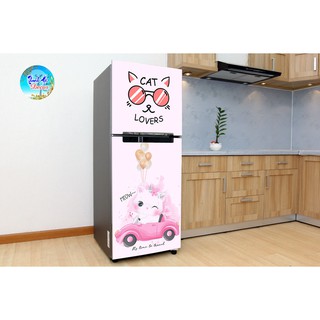 Tấm dán, decal dán trang trí tủ lạnh