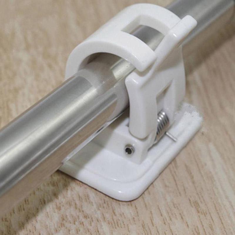 Bộ 2 Giá Đỡ Thanh Treo Rèm Có Thể Điều Chỉnh Tự Dính Tiện Dụng
