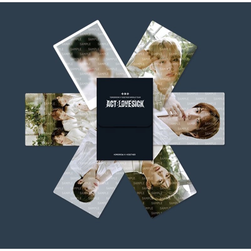Chính hãng - mini photocard TXT lovesick ảnh thẻ,