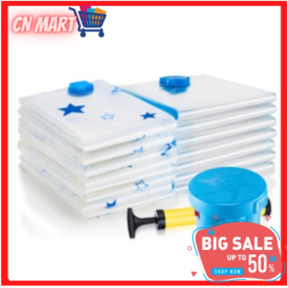 [CỰC RẺ] Túi Hút Chân Không [✨CHÍNH HÃNG DR STORAGE✨Trơn/Sao]  *CHẤT LƯỢNG CAO* Đựng Quần Áo, Chăn Màn Gấp Gọn