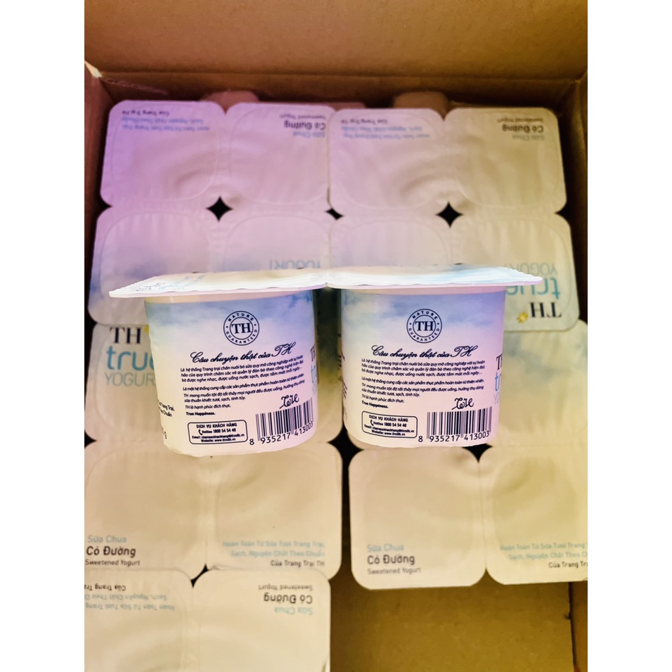 Sữa Chua Ăn TH True Milk - Vỉ 4 Hộp X 100g