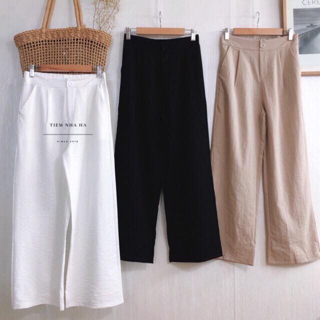 Quần culottes chất đũi loại 1 cao cấp ( Ảnh thật 100%). | BigBuy360 - bigbuy360.vn