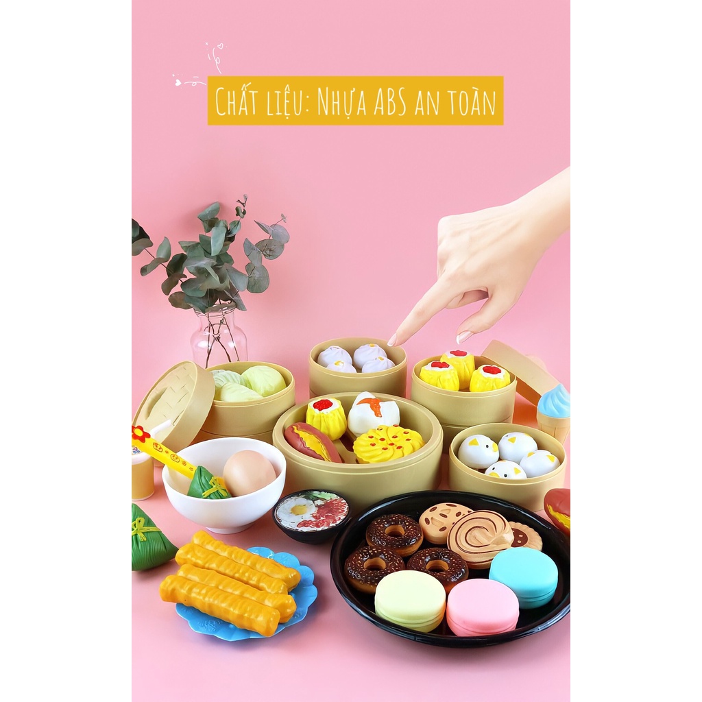 Set Đồ Chơi Nấu Ăn Nhiều Chi Tiết Đồ Chơi Nấu Ăn Bánh Bao Cho Bé Thỏa Sức Sáng Tạo