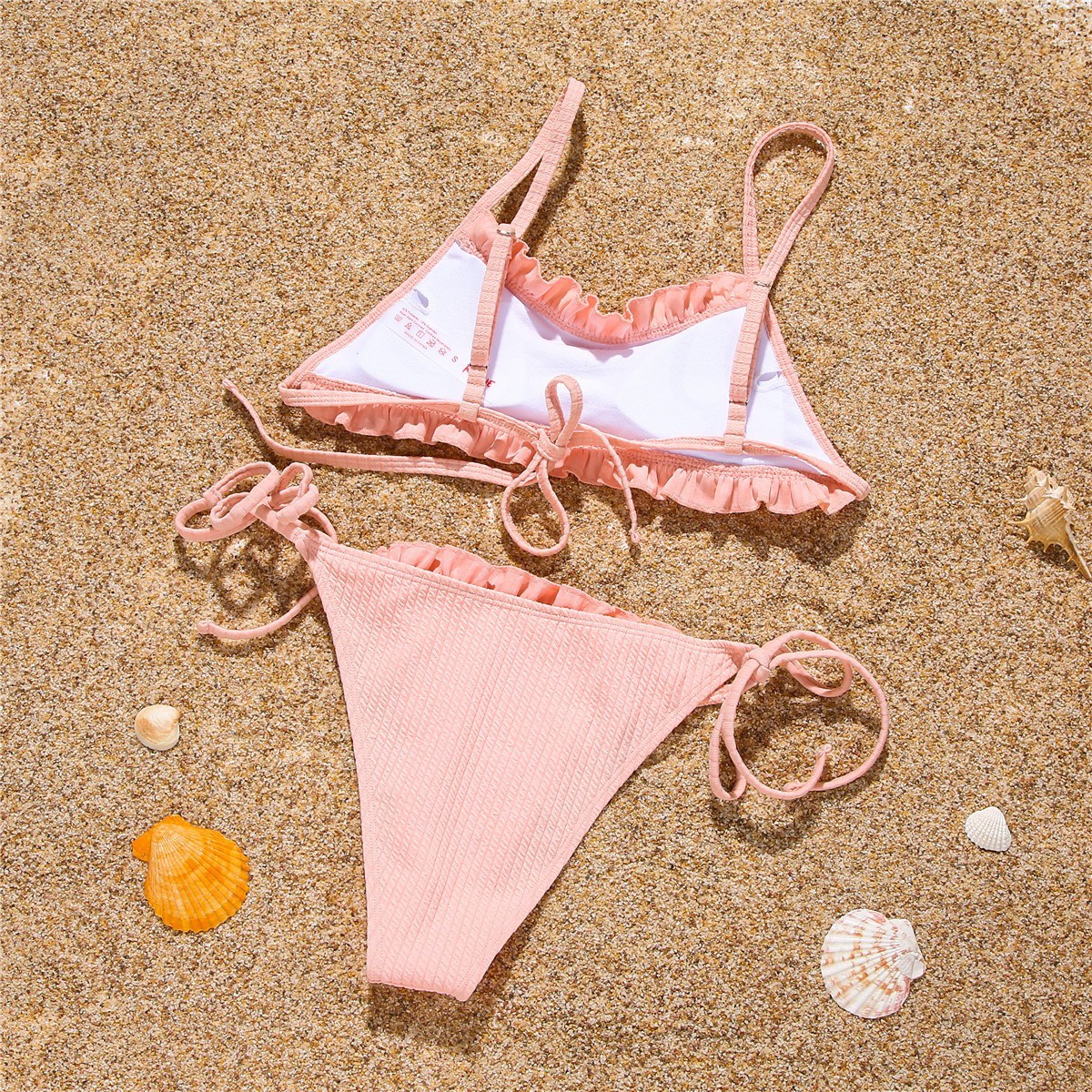 Bộ Bikini Hai Mảnh Màu Hồng Ngọt Ngào Cho Nữ | BigBuy360 - bigbuy360.vn