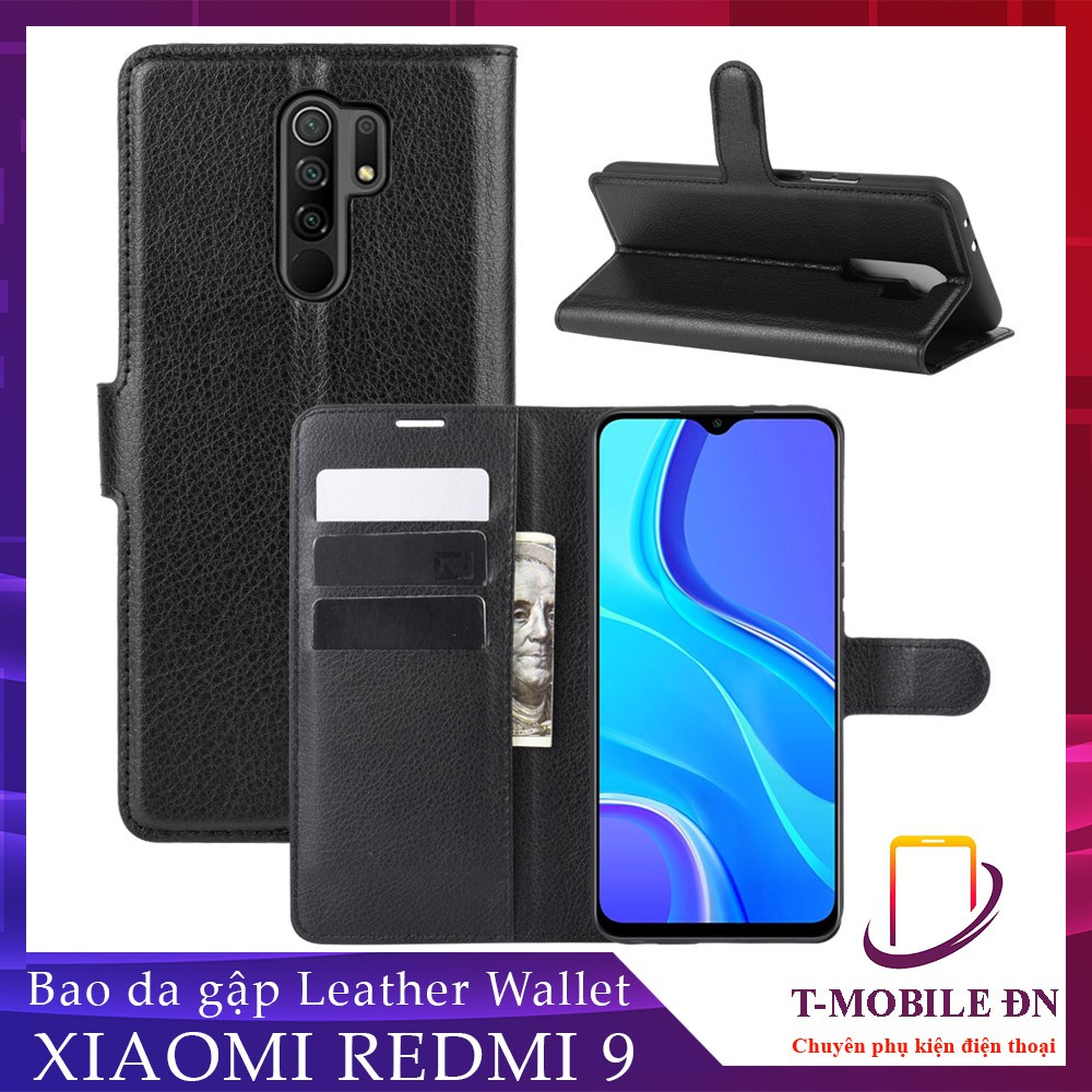 FREESHIP 50k_Bao da Xiaomi Redmi 9 9A 9C 9T Ốp lưng da cao cấp nắp gập và chống xem video