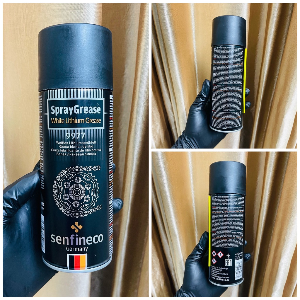 Dung dịch rửa sên Mr.Finn Super Clean + Dưỡng sên SENFINECO 9924, 9977, 9941 mở bò, không văng