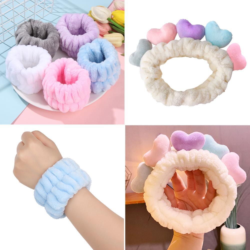 Maxg Băng Đô Đeo Cổ Tay Rửa Mặt / Cổ Tay Dạng Lỏng Ngăn Ngừa Đổ Mềm Để Rửa Mặt Khi Tập Yoga Chạy Bộ Rửa Mặt