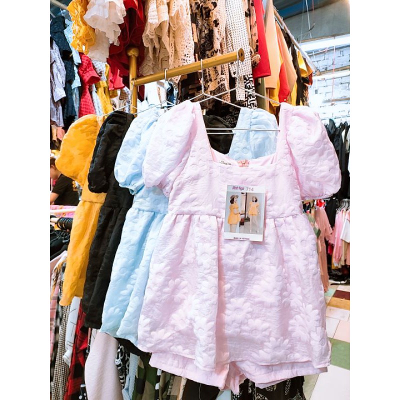 [ẢNH THẬT]SET BỘ BABYDOLL VOAN TƠ ĐÁM MÂY | BigBuy360 - bigbuy360.vn