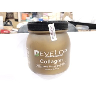 COMBO Hấp dầu và sữa dưỡng phục hồi tóc nát siêu mềm mượt Develop 500ml
