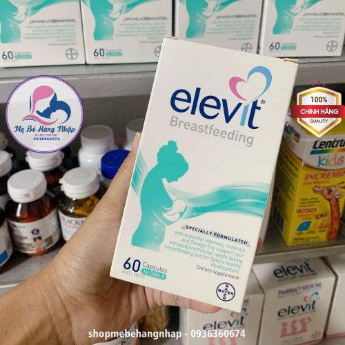 [Chuẩn Auth Úc] Vitamin Elevit Breastfeeding sau sinh 60 viên