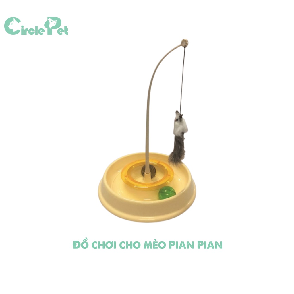 Đồ Chơi Cho Mèo Pian Pian Đáy Tròn Nhiều Màu Giúp Giảm Stress Tăng Cường Sức Khỏe - Circle Pet