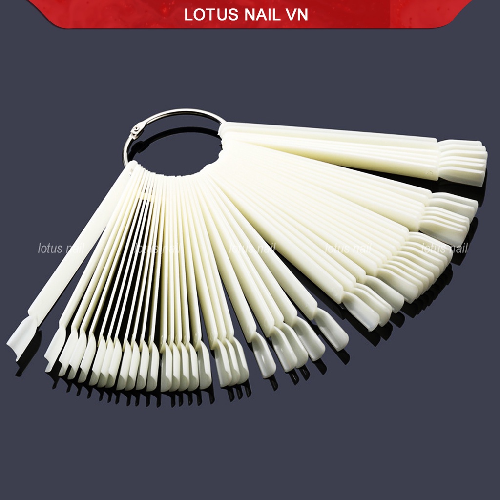 Que móng vuông làm mẫu nail, học nail túi 50 que
