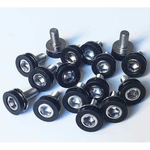Ốc chống nước đùi đĩa xe đạp thể thao lục chìm M8x15