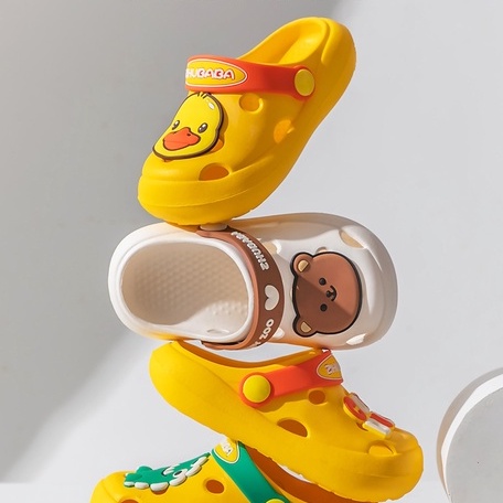 Dép sục cho bé trai bé gái hình thú cute, sục siêu nhẹ tập đi cho bé từ 1-5 tuổi Tula Store