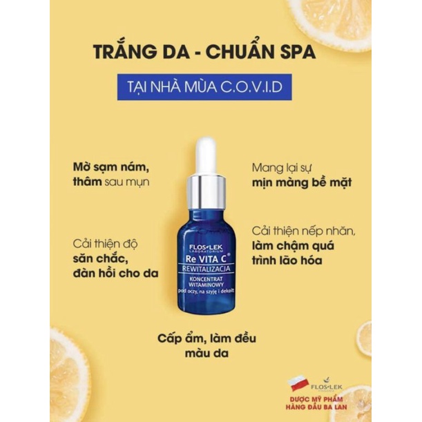 Tinh chất dưỡng trắng,trẻ hóa da Floslek Re Vita C