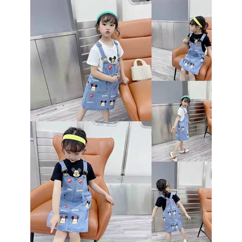 Đầm yếm jean sang chảnh cho bé diện đi chơi đi tiệc 10-20kg