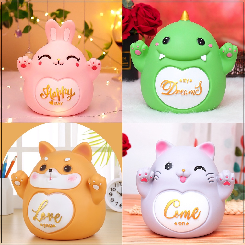 Ống Tiết Kiệm Trang Trí Animal Cute