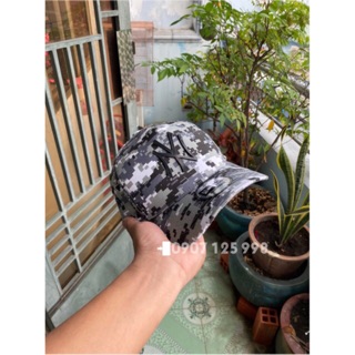 Nón kết camo logo NY ép nhựa