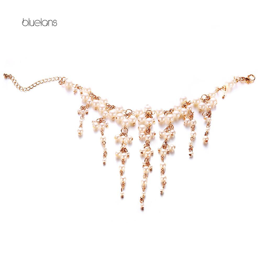 Vòng Tay Đính Ngọc Trai Nhân Tạo Thời Trang Dành Cho Nữ