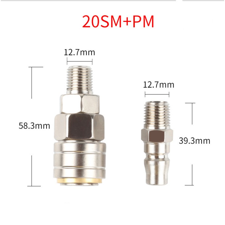 Siêu bền Đầu nối hơi khí nén loại / Đầu nối nhanh máy nén khí