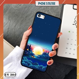 Ốp lưng IPhone 5-5S-5SE - Viền dẻo lưng nhám