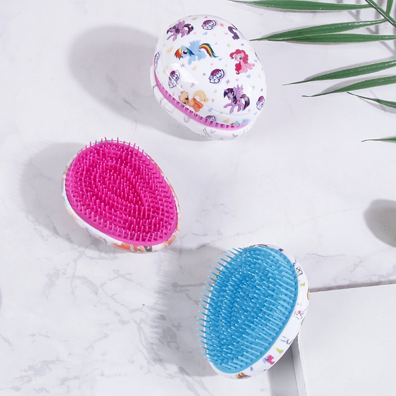 Lược Chải Tóc Mát Xa Da Đầu Chống Tĩnh Điện Thiết Kế Hình Quả Trứng Độc Đáo